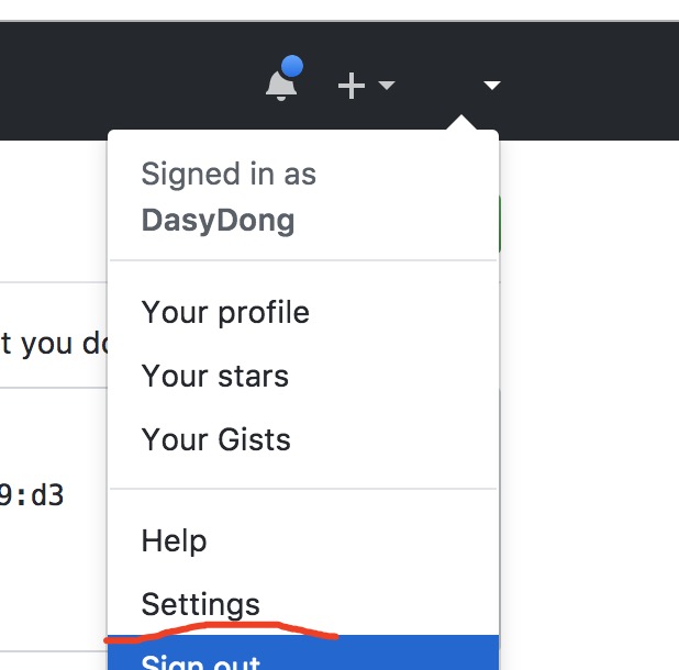 github account setting